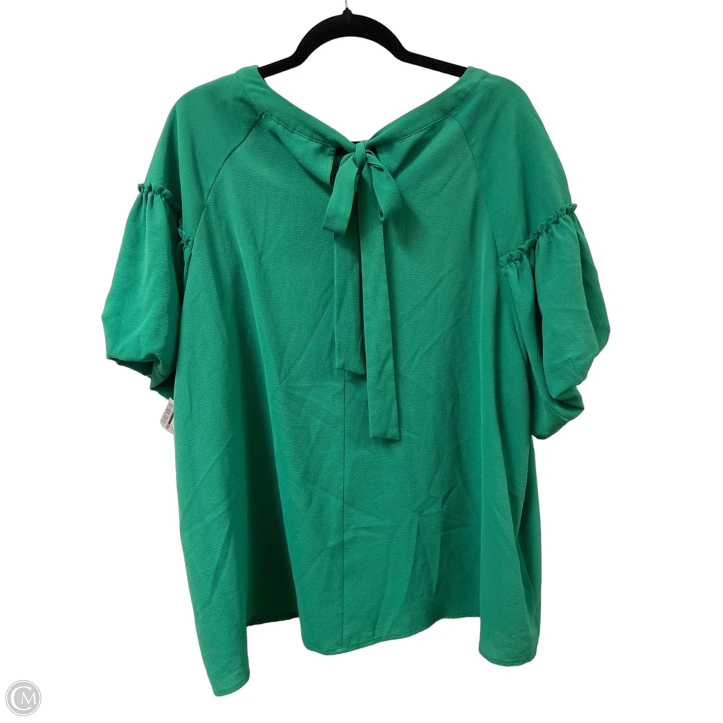 Top Short Sleeve By Cato In Green, Size: 3x
