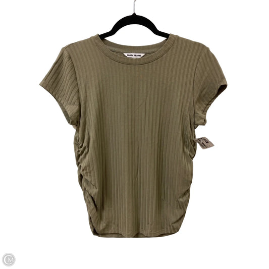 Top Short Sleeve By Dkny In Green, Size: L