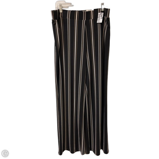 Pants Wide Leg By Alfani In Black & Cream, Size: 16