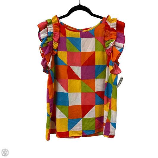 Top Short Sleeve By Haptics In Multi-colored, Size: M