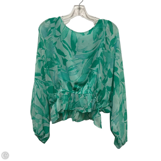 Top Long Sleeve By Olivaceous In Green, Size: M