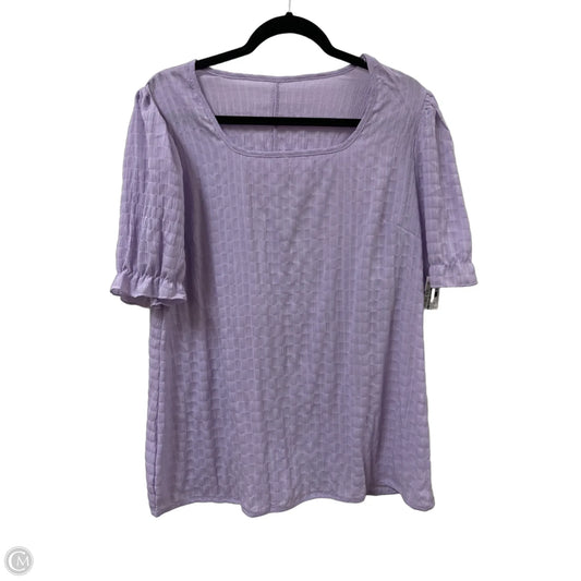 Top Short Sleeve By Clothes Mentor In Purple, Size: Xl