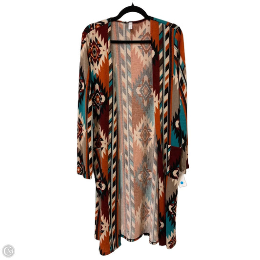 Sweater Cardigan By Clothes Mentor In Multi-colored, Size: M