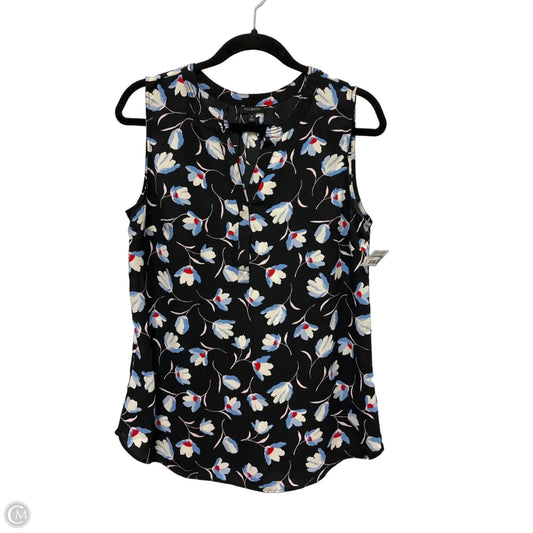 Top Sleeveless By Talbots In Black & Blue, Size: M