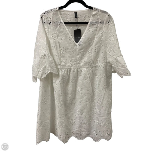 Tunic Long Sleeve By Clothes Mentor In White, Size: Xl