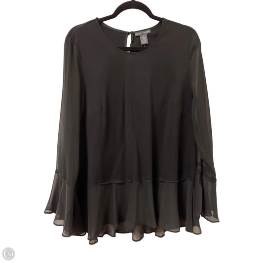 Top Long Sleeve By Chelsea And Theodore In Black, Size: L
