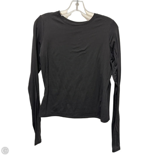 Athletic Top Long Sleeve Crewneck By Avia In Black, Size: L