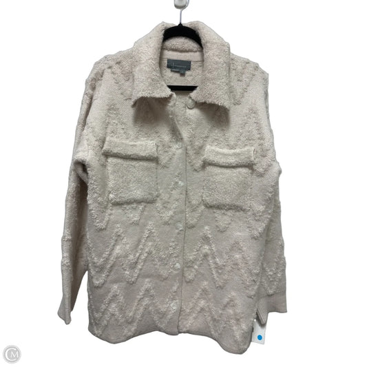 Sweater Cardigan By Anthropologie In Cream, Size: S
