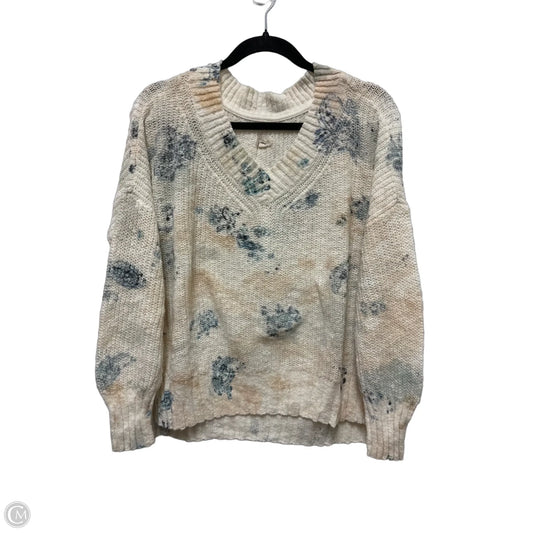 Sweater By Pilcro In Blue & Cream, Size: Sp