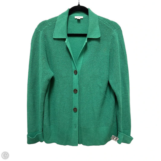 Sweater Cardigan By J. Jill In Green, Size: Mp