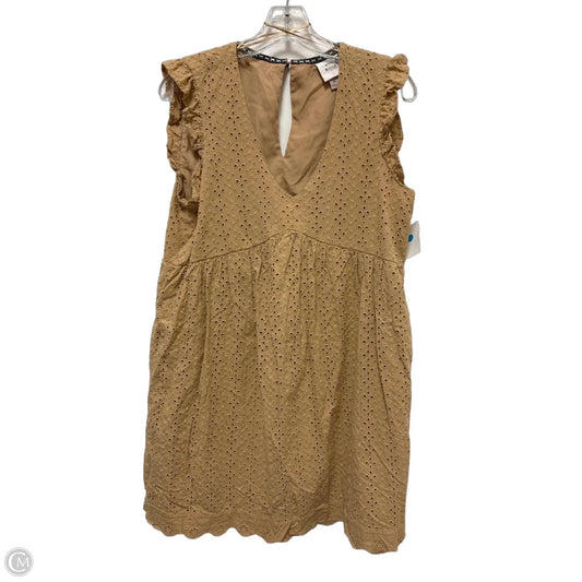 Dress Casual Short By Knox Rose In Brown, Size: M