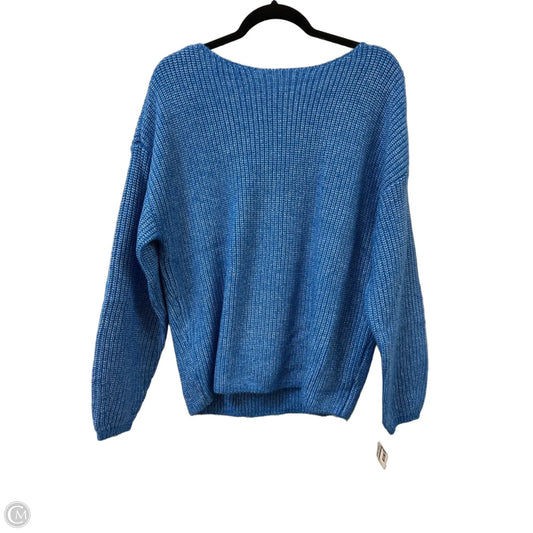 Sweater By Loft In Blue, Size: L