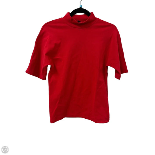 Top Short Sleeve By Ann Taylor In Red, Size: L