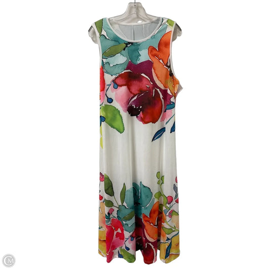 Dress Casual Maxi By Clothes Mentor In Multi-colored, Size: Xl