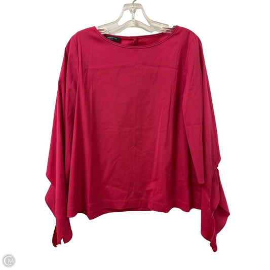Top Long Sleeve Designer By Lafayette 148 In Pink, Size: M
