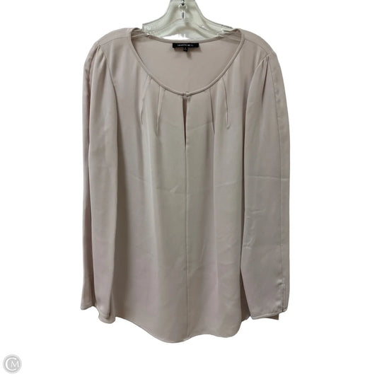 Top Long Sleeve Designer By Lafayette 148 In Pink, Size: M