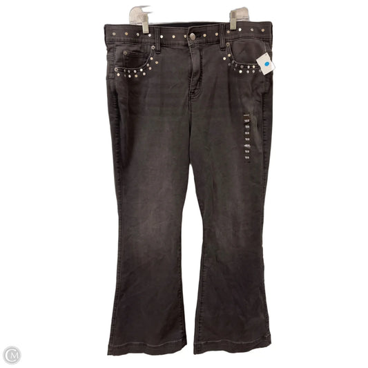 Jeans Flared By Torrid In Grey Denim, Size: 18