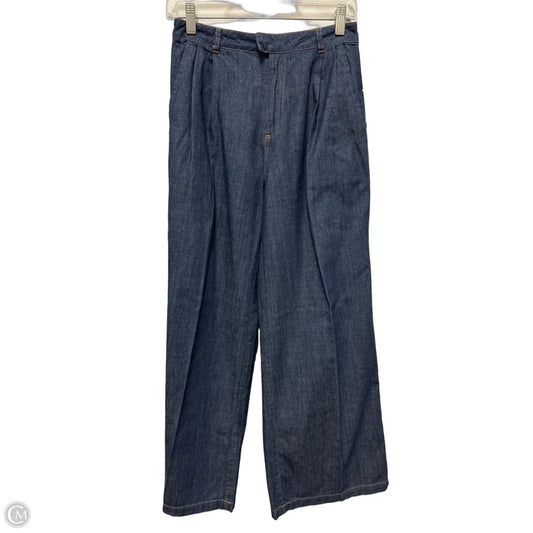 Pants Wide Leg By The Workshop In Blue Denim, Size: 4