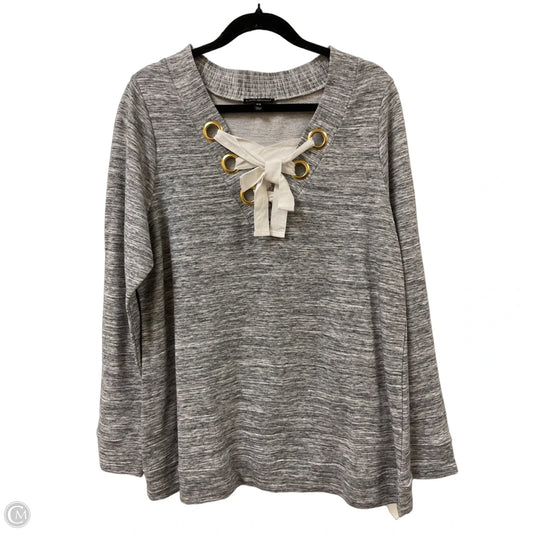 Sweater By Lane Bryant In Grey, Size: L