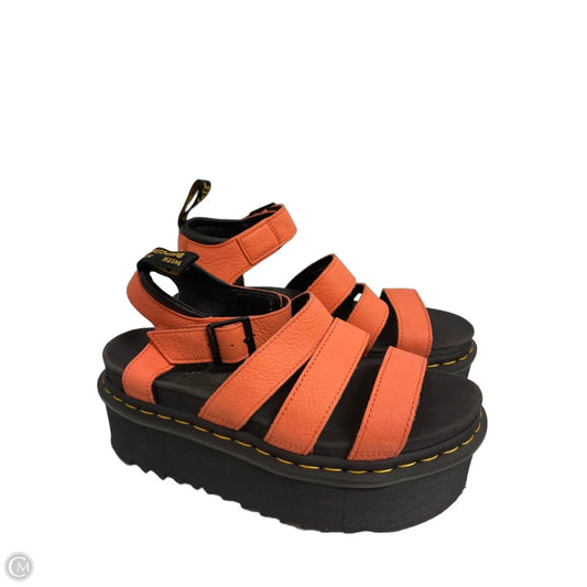 Sandals Designer By Dr Martens In Orange, Size: 7