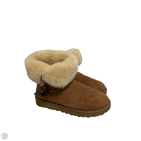 Boots Designer By Ugg In Brown, Size: 10