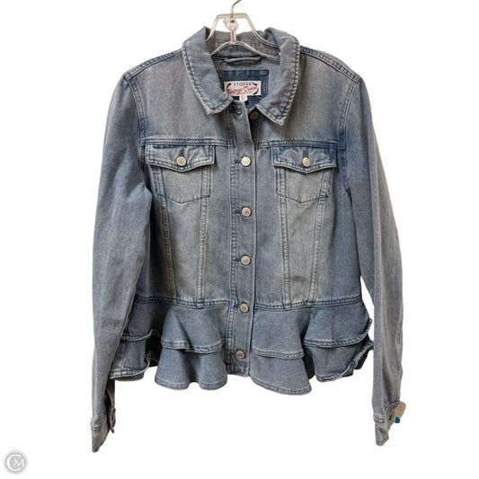 Jacket Denim By Stoosh In Blue Denim, Size: L