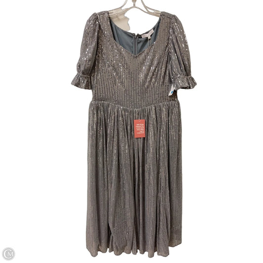 Dress Party Midi By Ivy City In Silver, Size: L