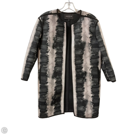 Jacket Designer By Lafayette 148 In Black & Grey, Size: S