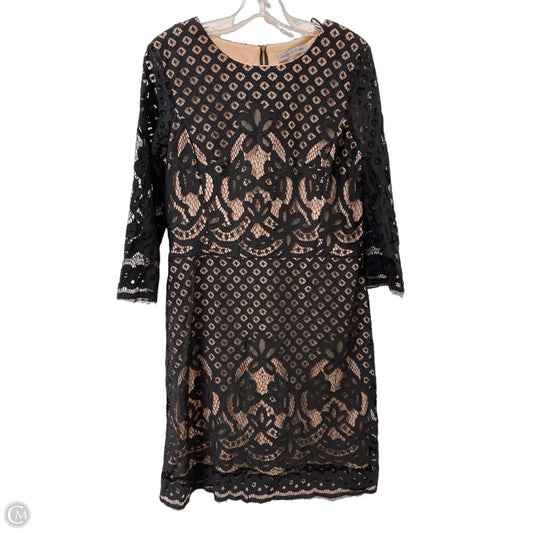 Dress Casual Short By Dannyandnicole In Black & Cream, Size: Xl
