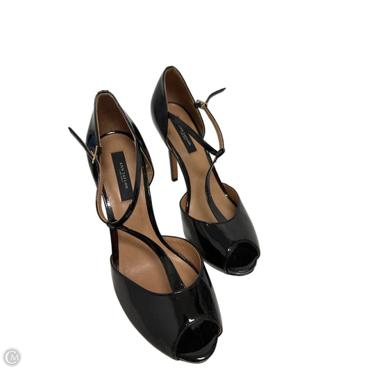 Sandals Heels Stiletto By Ann Taylor In Black, Size: 8