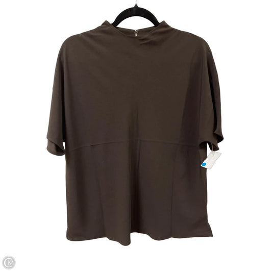 Top Short Sleeve By Express In Brown, Size: M