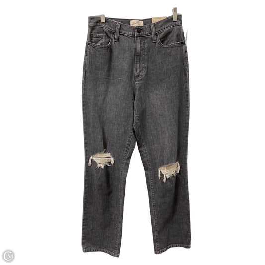 Jeans Straight By Universal Thread In Grey Denim, Size: 6