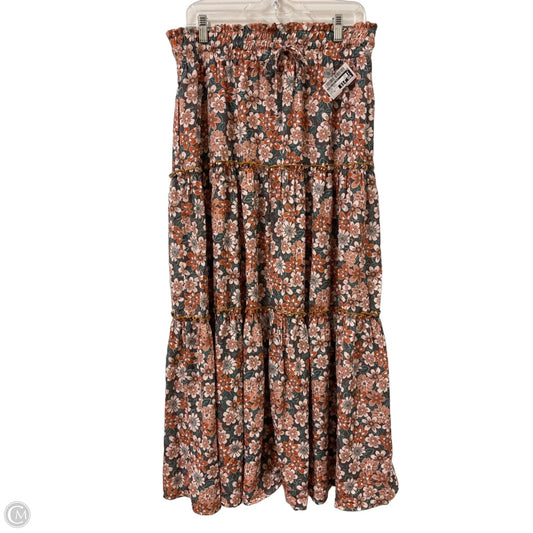 Skirt Maxi By Three Bird Nest In Floral Print, Size: 16