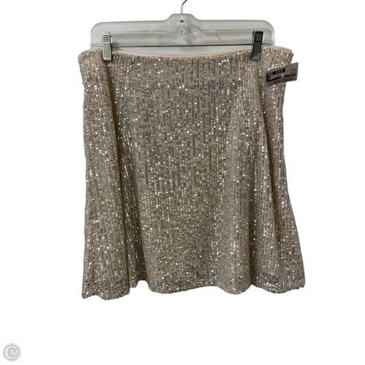 Skirt Mini & Short By Loft In Silver, Size: 10