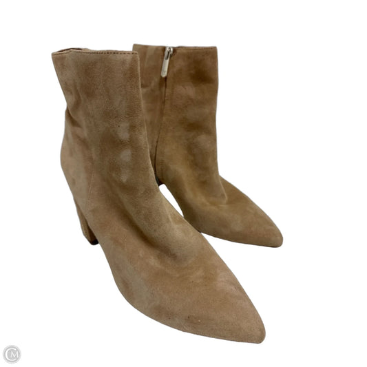 Boots Ankle Heels By Sam Edelman In Cream, Size: 7.5