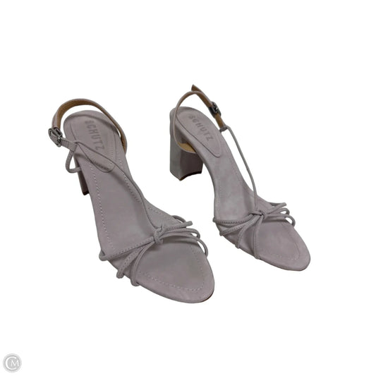 Sandals Heels Block By Schutz In Purple, Size: 7.5