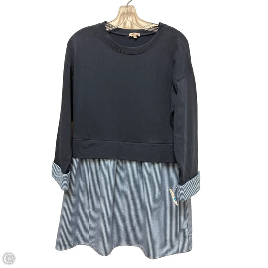 Dress Casual Short By Jodifl In Blue & White, Size: S