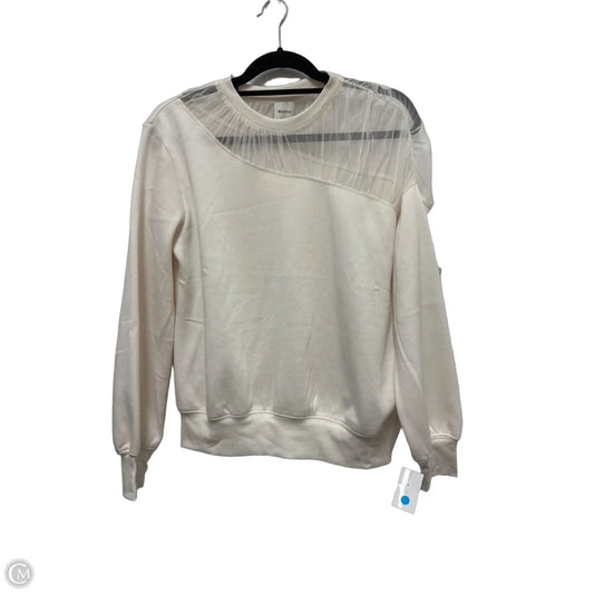 Sweatshirt Crewneck By Maeve In Cream, Size: S