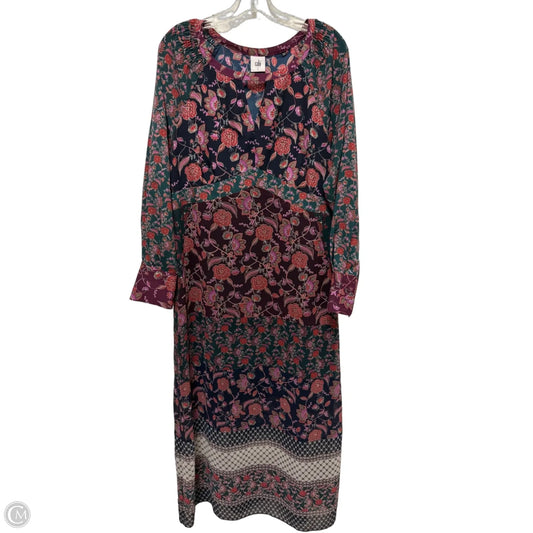 Dress Casual Maxi By Cabi In Floral Print, Size: L