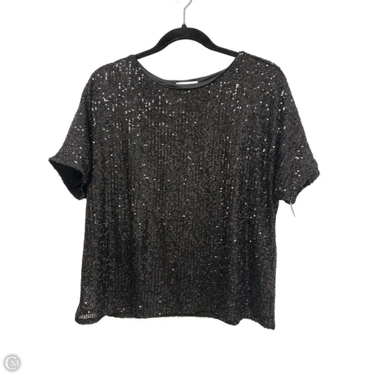 Top Short Sleeve By Melloday In Black, Size: L