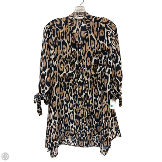 Tunic Long Sleeve By Nygard Peter In Animal Print, Size: S
