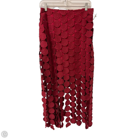 Skirt Midi By Anewsta In Red, Size: 6