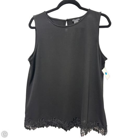 Top Sleeveless By Ann Taylor In Black, Size: L