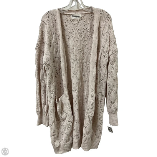 Sweater Cardigan By No Boundaries In Cream, Size: L