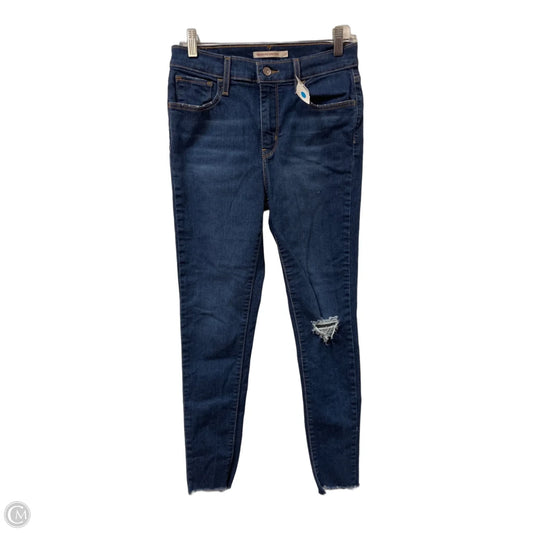 Jeans Skinny By Levis In Blue Denim, Size: 8