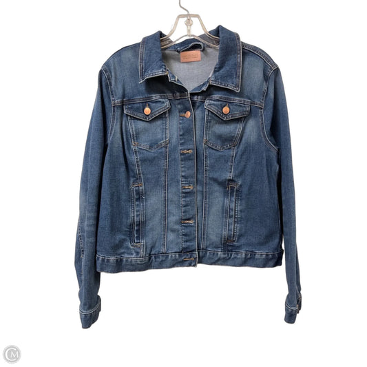 Jacket Denim By Clothes Mentor In Blue Denim, Size: M