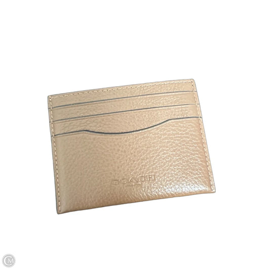 Id/card Holder Designer By Coach, Size: Small