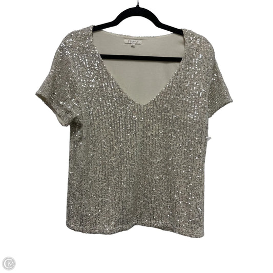 Top Short Sleeve By Z Supply In Silver, Size: S