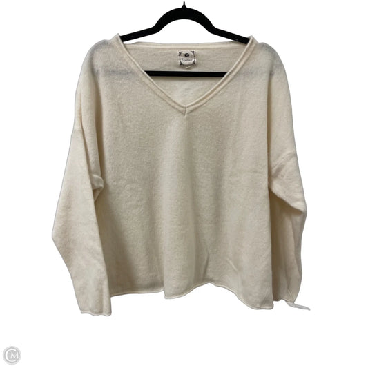 Sweater By Clothes Mentor In Cream, Size: L