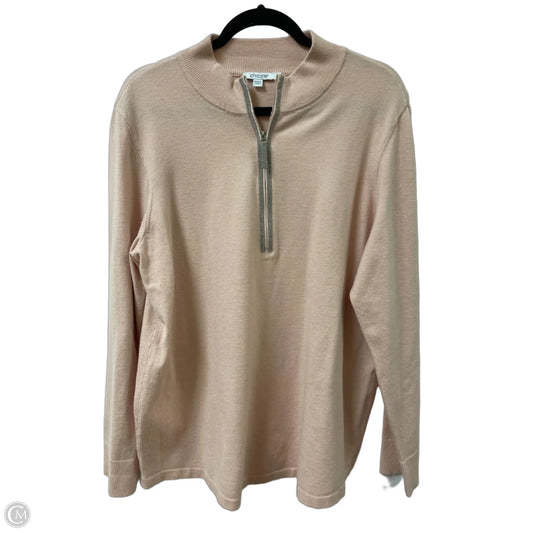 Sweater By Chicos In Pink, Size: Xl